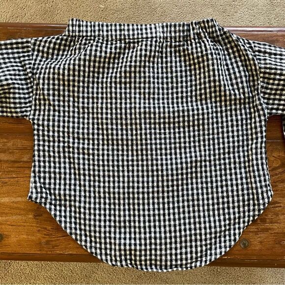 Girls Plaid Off Shoulder Spring/ Summer Blouse Cotton Size 10-12 - Picture 3 of 10